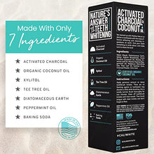 Load image into Gallery viewer, Cali White Activated Charcoal &amp; Organic Coconut Oil Teeth Whitening Toothpaste, Made in USA, Natural Teeth Whitener, Vegan, Fluoride-Free, Sulfate-Free, Organic, Black Tooth Paste, Pacific Mint (4oz)
