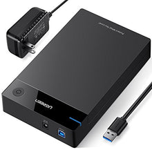 Load image into Gallery viewer, UGREEN External Hard Drive Enclosure for 3.5 2.5 Inch SATA SSD HDD USB 3.0 to SATA III Hard Drive Case with UASP 12V Power Adapter Compatible with WD Seagate Toshiba Samsung Hitachi PS4 Xbox
