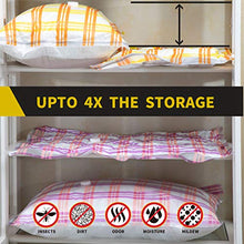 Load image into Gallery viewer, Storage Master 16 Vacuum Storage Bags, Space Saver Bags, 16-Pack (4 Jumbo, 4 Large, 4 Medium, 4 Roll-Up) with Hand Pump (16-Combo)
