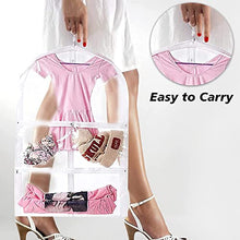 Load image into Gallery viewer, Clear Kid's Garment Bags,3 Packs Garment Bag for Dance Costumes with Pockets,Foldable Garment Bags for Hanging Clothes Travel Storage,Dance Bag with Garment Rack.35 Garment Cover
