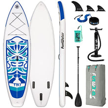 Load image into Gallery viewer, FunWater Inflatable 10'6×33"×6" Ultra-Light (17.6lbs) SUP for All Skill Levels Everything Included with Stand Up Paddle Board, Adj Floating Paddles, Pump, ISUP Travel Backpack, Leash,Waterproof Bag
