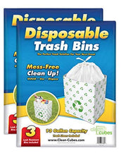 Load image into Gallery viewer, Clean Cubes 13 Gallon Disposable Sanitary Trash Cans &amp; Recycling Bins, 6 Pack (Recycle)
