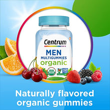 Load image into Gallery viewer, Centrum Men's Organic Multigummies, Men's Multivitamin Gummies, Organic Multivitamin for Men with Essential Nutrients for Immune Support, Energy, and Muscle Function - 90 Count
