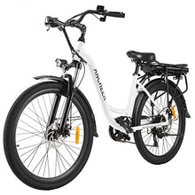 Load image into Gallery viewer, 26" Electric City Bike, Removable 12.5Ah Lithium-ion Battery Pack Integrated with Frame, 35 Miles Range and Dual Disc Brakes Alloy Electric Bicycle
