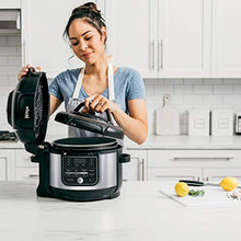 Load image into Gallery viewer, Ninja OS301 Foodi 10-in-1 Pressure Cooker and Air Fryer with Nesting Broil Rack, 6.5 Quart, Stainless Steel

