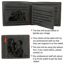 Load image into Gallery viewer, Custom Engraved Wallet,Personalized Photo RFID Wallets for Men,Husband,Dad,Son,Personalized Gifts
