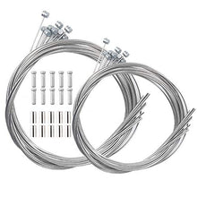 Load image into Gallery viewer, LSSH 10PCS Bike Brake Cable, Bicycle Brake Cable, Brake Cables for Bicycles,Mountain Bike and Road Bike, Bike Brake Cable Kit,Including 10 Cable End Crimps, 10 End Ferrules
