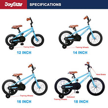Load image into Gallery viewer, JOYSTAR 16 Inch Ride-On Kids Bike with Coaster Braking, Training Wheels &amp; Kickstand, Blue
