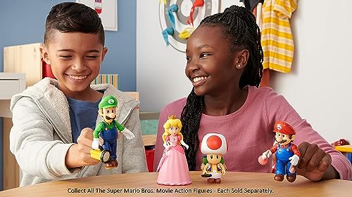 Load image into Gallery viewer, The Super Mario Bros. Movie - 5 Inch Action Figure Series 1 – Princess Peach Figure with Umbrella Accessory