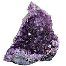 Load image into Gallery viewer, Dancing Bear Amethyst Cluster Cut Base (up to ½ lb), Celestite, Selenite Tower (3&quot; Tall), Healing Crystal (3 Pc Set) Premium Grade A, Bohemian Home Décor, Natural Good Vibes, Metaphysical Info Cards

