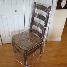 Load image into Gallery viewer, Evelots - Dining Room Chair Cover/Protector, No Dust/Spill/Pet Hair/Pet Claws, Clear (Set of 2)
