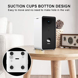NPET Smart Pet Camera Dog Treat Dispenser, WiFi Pet Monitor Indoor with 2-Way Audio, Night Vision, APP Control Compatible with Alexa for Dogs & Cats