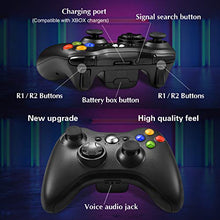 Load image into Gallery viewer, Wireless Controller for Xbox 360, Astarry 2.4GHZ Game Controller Gamepad Joystick for Xbox &amp; Slim 360 PC Windows 7, 8, 10 (Black)
