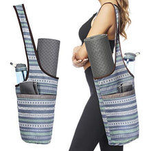 Load image into Gallery viewer, Ewedoos Yoga Mat Bag with Large Size Pocket and Zipper Pocket, Fit Most Size Mats. (Namaste)
