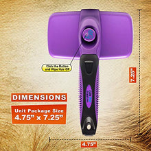 Load image into Gallery viewer, GM Pet Supplies Self Cleaning Slicker Brush | This is The Best Dog and Cat Brush for Shedding and Grooming | Our Pet Brushes Are Suitable for All Hair Lengths

