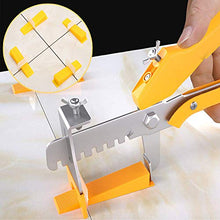 Load image into Gallery viewer, Tile Leveling System with Tile Plier - 300-Piece Tile Spacers Clips and 100-Piece Reusable Wedges - Tile Tools Set for Stone Installation (1/8 Inch Tile Spacers)
