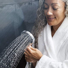 Load image into Gallery viewer, AquaBliss TheraSpa Hand Shower – 6 Mode Massage Shower Head with Hose High Pressure to Gentle Water Saving Mode - 6.5 FT No-Tangle Handheld Shower Head with Extra Long Hose &amp; Adj. Mount | Chrome
