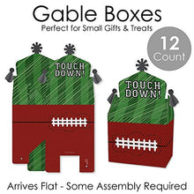 Load image into Gallery viewer, Big Dot of Happiness End Zone - Football - Treat Box Party Favors - Baby Shower or Birthday Party Goodie Gable Boxes - Set of 12
