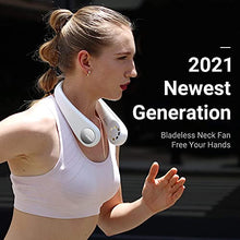 Load image into Gallery viewer, TORRAS L2 Series Portable Neck Fan, Hands Free Wearable Bladeless Fan, Ultra Light Rechargeable Mini USB Fan for Travel/ Home/ Office, 3 Speeds
