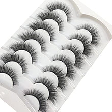 Load image into Gallery viewer, Pooplunch False Eyelashes Wispy Cat Eye Faux Mink Lashes 7 Pairs Natural 8D Fluffy Volume Fake Mink Eyelash Multipack
