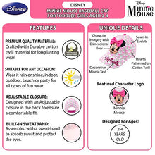 Load image into Gallery viewer, Disney Girls Minnie Mouse Cotton Baseball Cap with 3D Bowtique Bow (Toddler/Little Girls), Size Age 2-4, Minnie Mouse Hearts
