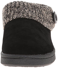 Load image into Gallery viewer, Clarks Women's Knit Scuff Slipper, Black, 11 M US
