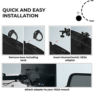 HumanCentric VESA Mount Adapter Bracket, VESA Adapter Compatible with Acer Monitor R240HY bidx, R221Q, R271, SB220Q, R241Y, RT240Y, RT270, SA220Q, SA230 bi, SA240Y, SA270 Bbix, SB230, SB240Y and More