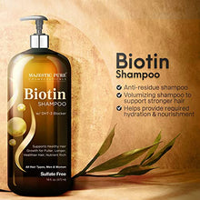 Load image into Gallery viewer, Majestic Pure Biotin Shampoo for Hair Growth - Volumizing Shampoo for Hair Loss - with DHT-3 Blocker - Hydrating &amp; Nourishing - Sulfate Free, for Men &amp; Women - Thin Hair Shampoo - 16 fl oz
