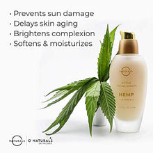 Load image into Gallery viewer, O Naturals Vitamin C Gel Face Serum Brightening Hydrating Moisturizing Organic Hemp Oil Hyaluronic Acid Spot Corrector Anti-Aging Repair Wrinkles Acne Dark Circles Sun Damage Men &amp; Women 1.7oz

