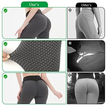 Load image into Gallery viewer, CONTINENTS Butt Lifting Leggings Women Booty High Waisted Tummy Control Workout Yoga Pants for Women Red
