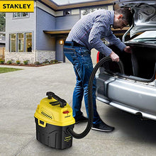 Load image into Gallery viewer, Stanley SL18910P-3 Wet/Dry, 3 Gallon, 3 Horsepower, Portable Car Vacuum, 3.0 HP AC, Black+Yellow

