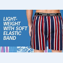 Load image into Gallery viewer, Badger Smith Men's 5 - Pack and 3 - Pack Cotton Print Multicolor Boxer Shorts (S, Multi Pack of 3)
