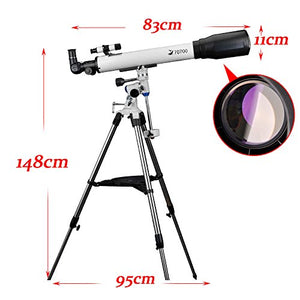 Telescope 70EQ Refractor Telescope Scope - 70mm Aperture and 700mm Focal Length, Multi-Layer Green Film, with Digiscoping Adapter for Photography