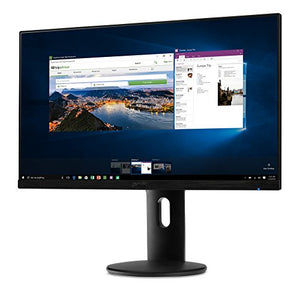 Acer ET241Y Abmir 23.8" Full HD (1920 x 1080) IPS Zero Frame Monitor with Tilt/Height Adjustment and Built-in Speakers (HDMI & VGA port),Black