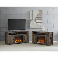 Load image into Gallery viewer, Ameriwood Home Farmington Electric Fireplace TV Console for TVs up to 50&quot;, Rustic
