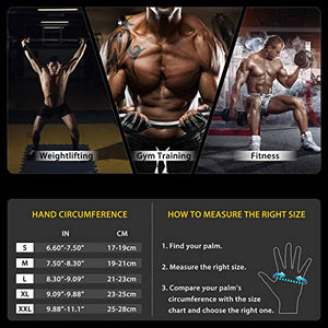 SIMARI Workout Gloves Men Women Full Finger Weight Lifting Gloves with Wrist Support for Gym Exercise Fitness Training Lifts Made of Microfiber and Spandex Fiber SMRG902