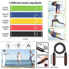 Load image into Gallery viewer, CHAREADA 23 Pack Resistance Bands Set Workout Bands, 5 Stackable Exercise Bands 5 Loop Resistance Bands 2 Core Sliders – Door Anchor Handles Ankle Straps Carry Bag Instant Cooling Towel Wrist Wraps
