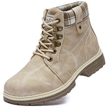 Load image into Gallery viewer, Work Hiking Boots For Women Waterproof - Womens Outdoor Ankle Boots Lightweigh, Snow Winter Boots For Trekking Camping Cycling FNW18-L-BEIGE-G-6
