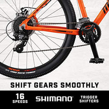 Load image into Gallery viewer, Mongoose Switchback Sport Adult Mountain Bike, 8 Speeds, 27.5-inch Wheels, Mens Aluminum Medium Frame, Orange
