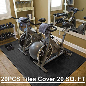 Walsai Exercise Mats Puzzle Foam Mats Gym Flooring Mat Interlocking Foam Mats with EVA Foam Floor Tiles for Home Gym Equipment Workouts