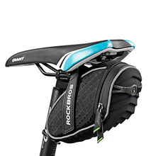 Load image into Gallery viewer, ROCKBROS Bike Seat Bag Waterproof, Bicycle Saddle Bag Under Seat 3D Shell Cycling Seat Pack for Mountain Road Bikes Black
