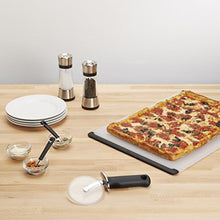 Load image into Gallery viewer, OXO 1065872 Good Grips 4-inch Pizza Wheel and Cutter for Non-Stick Pans,Clear/Black
