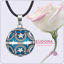 Load image into Gallery viewer, EUDORA Harmony Ball Moon and Star Music Chime Ball Pendant Necklace for Women Baby Girls Nice Jewellry Charming Gift, 45inch
