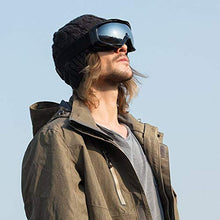 Load image into Gallery viewer, OutdoorMaster OTG Ski Goggles - Over Glasses Ski/Snowboard Goggles for Men, Women &amp; Youth - 100% UV Protection (Black Frame + VLT 10% Grey Lens with REVO Silver)
