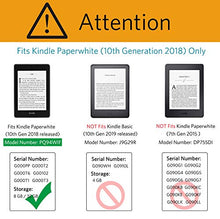 Load image into Gallery viewer, CoBak Kindle Paperwhite Case with Stand - Durable PU Leather Smart Cover with Auto Sleep Wake, Hand Strap Feature, ONLY Fits All New Kindle Paperwhite 10th Generation 2018 Released，Sky Blue
