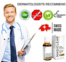 Load image into Gallery viewer, Luxury Dark spot remover for Face and Body Serum - Age spot corrector Acne scar - Anti aging - Bleaching Vitamin C organic Swiss brand Magiclear 30 ml
