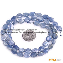 Load image into Gallery viewer, GEM-insid Blue Kyanite Gemstone Loose Beads Natural Energy Power Beads for Jewelry Making 7X9mm Oval 15"
