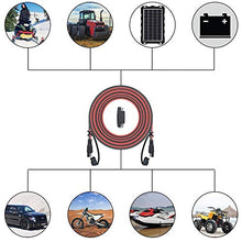 Load image into Gallery viewer, POWISER 25Feet SAE to SAE Extension Cable Quick Disconnect Connector 16AWG,for Automotive,Solar Panel Panel SAE Plug(25FT(16AWG))
