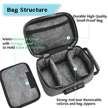 Load image into Gallery viewer, Smell Proof Bag with Combination Lock Lunch Bag File Organizer Case Container; Medicine Lock Bag Travel Storage Case (Gray)
