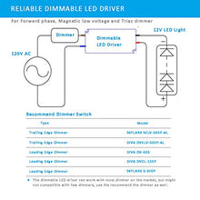 Load image into Gallery viewer, Dimmable LED Driver 12V 60 Watts IP67 Triac Dimming LED Power Supply 110V to 12V DC Transformer 12 Volt 5Amps 60W Small LED Drivers Waterproof
